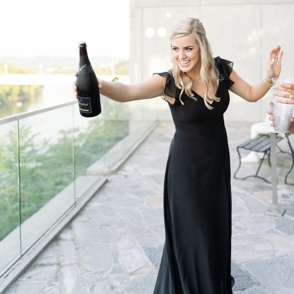 Azazie Claudine Dress in Black